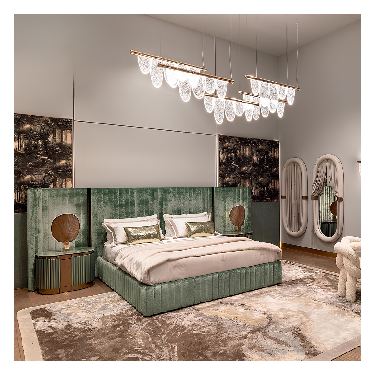 Emerald Groove Bed